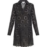 usha - A-lijn Jurk - Katoen - V-hals - Lange Mouwen