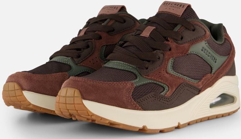 Skechers - Uno - Sneakers - Bruin - Luchtgedempt - Maat 47.5