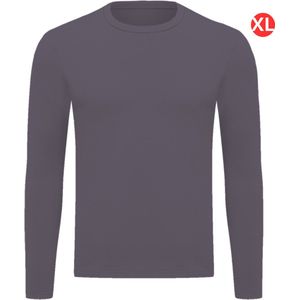 Livano Thermokleding - Thermoshirt - Thermo - Voor Heren - Shirt - Betonkleur - Maat XL