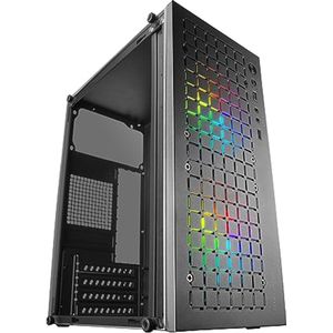 Ultractompacte MicroATX Gaming Behuizing met Metal-Mesh Voorkant en 2x FRGB 120mm Ventilatoren
