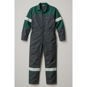 HAVEP Werkoverall 20341269ACW – Maat 58 – Donkergrijs/Groen