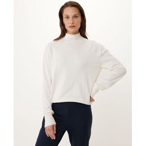 Turtle Neck Basic Trui Dames - Off White - Maat L