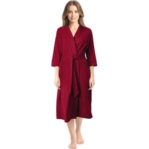NY Threads Luxueuze Dames Ochtendjas | Superzachte Katoenen Gebreide Badjas | Lichtgewicht Badjas, Lounge Wear en Nachtkleding voor het hele Seizoen | Perfect Cadeau voor Dierbaren