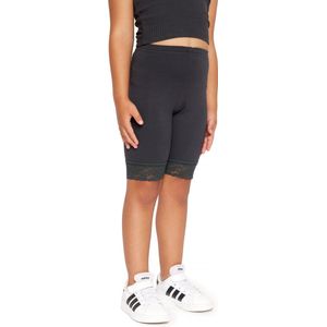 Merry Style Meisjes Leggings - Sport - Vrijetijdsbroek - Korte - Katoen - Grafiet - 128 - MS-MS10-434-LE
