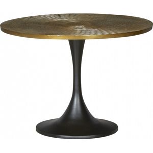 Salontafel Monaco - Metaal - Goud - Salontafel Rond - 61x41x61 cm (BxHxD)