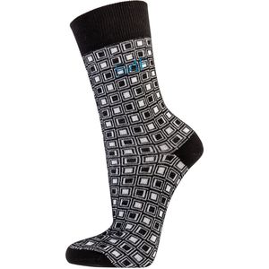 Heren sokken | stijlvol | diverse prints in zwart wit | per 6 paar | maat 43-46