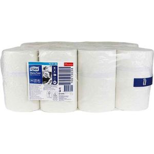 Tork Wiping Mini Centerfeed Poetspapier Advanced, 1-laags, wit M1, 120mtr/21,5cm (100130)- 5 x 11 rollen voordeelverpakking