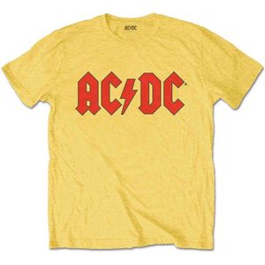 AC/DC - Logo Kinder T-shirt - Kids tm 12 jaar - Geel