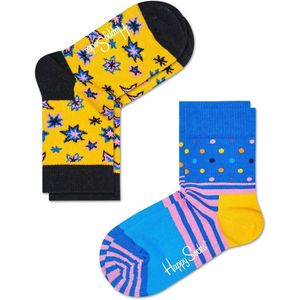 Happy Socks Kids 2-Pack Bang Bang Geel 4-6 jaar