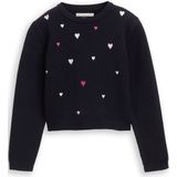 Tom Tailor - Gebreide Trui - Sky Captain - Met Hart-breisels