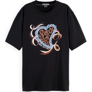 Scotch & Soda - Artwork Loose Fit - T-shirt - Dames