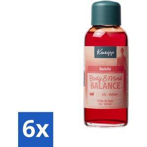 Kneipp - Badolie - Body & Mind Balance - Iris & Vetiver - 100 ml - Voordeelverpakking - 6 stuks