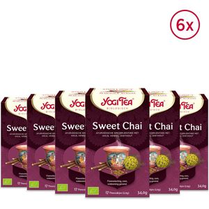 Yogi Tea Sweet Chai - Biologische Thee - 6x17 Stuks - 102 Theezakjes - NL-BIO-01