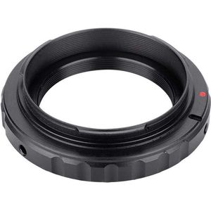 Lens Adapter Ring T2 Mount Aluminium voor EF DSLR 650D 60D 550D - zwart .