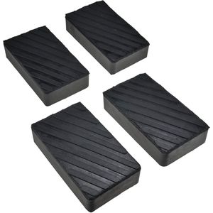 Rubberen pads voor krik - 4 stuks, 200x113x42mm, hefbrug accessoires
