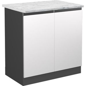 Vicco R-Line Keuken Wastafelkast – 80 cm WB Marmer Wit WB Marmer