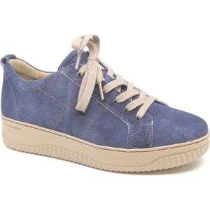 Hartjes, BOOGIE SHOE, 162.1955\40 65.00, Jeansblauw dames sneaker wijdte H