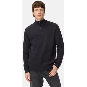 camel active - Gebreide Troyer - Marineblauw - Pure Lamswol