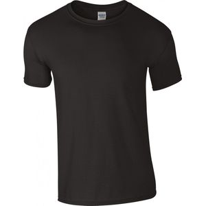 T-shirt met ronde hals 'Softstyle® Ring Spun' Gildan Zwart - 4XL