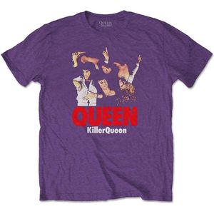 Queen - Killer Queen Heren T-shirt - L - Paars