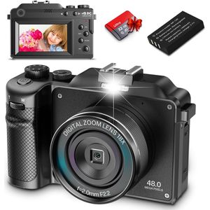 Draagbare Digitale Camera met Autofocus - Hoge Resolutie Foto's en Video's - Compact en Gebruiksvriendelijk - Ideaal voor Beginners en Professionals