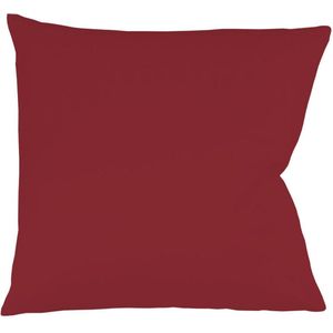 Sleepling - Kussensloop - Bordeaux - 40 x 40 cm - 100% Katoen - Satijnen Afwerking