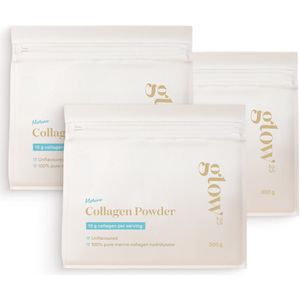 Glow25® Marine Collageen (3x300 gram) - Collageen van vis