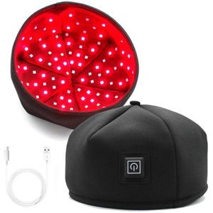 Infraroodlamp - Lichttherapie Cap - Zwart - Stimuleert Haargroei - Tegen Haaruitval