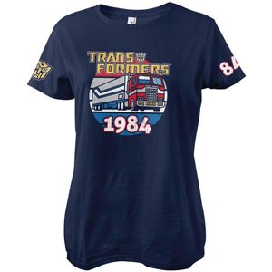 Transformers Optimus Prime Of 1984 Girly Tee Damen T-Shirt Navy-2XL