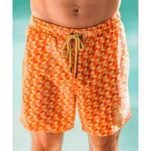 SEA'SONS - Zwembroek Heren - Kleurveranderend - Sneldrogend - Oranje - Maat S