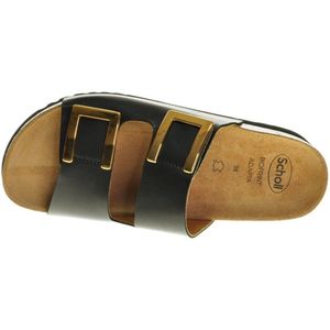 Scholl - Monterey 2 Straps Ad Sandaal - Zwart - Ergonomisch Voetbed