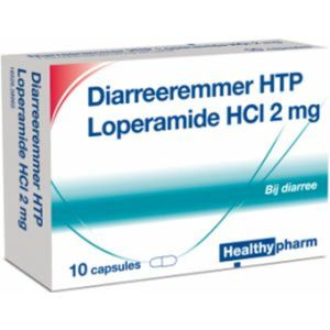 Healthypharm - Diarreeremmer HTP - Loperamide HCl 2 mg - 2 x 10 capsules