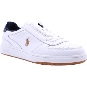 Polo Ralph Lauren Polo Crt Sneakers - Leer - Heren - Wit - Maat 42