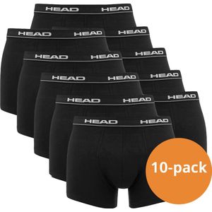 HEAD Boxershorts Basic Zwart - 10-Pack Zwarte heren boxershorts - Maat L