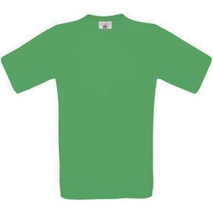B&C Exact 150 Kids T-shirt Kelly Green Maat 7/8 (onbedrukt - 5 stuks)
