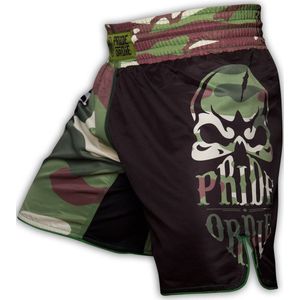 Pride or Die Reckless Fightshorts Jungle Camo Vechtsportbroek S - Jeans Maat 30