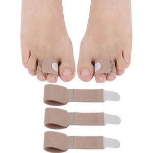Teenspalk - toe spreader - Hallux Valgus - teenspreider - hamerteen - teencorrector vingerspalk 3 stuks