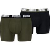 Puma Boxershorts Everyday Basic - 2 pack - Forest Night - Maat S