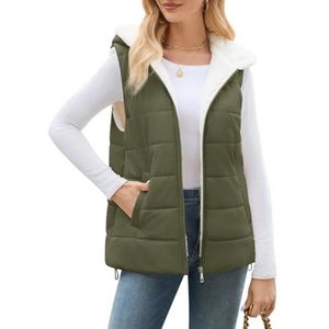 Lichtgewicht Dames Fleece Bodywarmer met Capuchon - Warm, Waterafstotend en Windbestendig