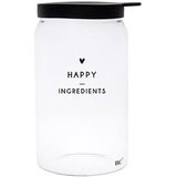 Glazen voorraadpot XS - Happy ingredients