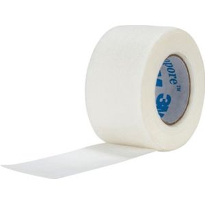 3M tape, Micropore tape 2,5cm breed, huidvriendelijke, hypoallergene 'papieren' hechtpleister
