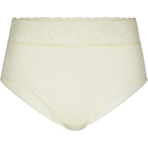 Midi Slip voor dames van 100% katoen met kant in champagne