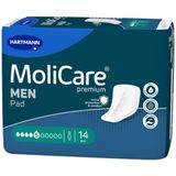 MoliCare - Mannen Pad 5 Druppels - Incontinentie Pads - 168 Stuks - V-vormig Ontwerp