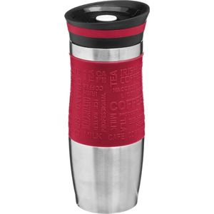 5Five - Thermosbeker/isolatie/warmhoud - Koffiebeker - rood - 350 ml