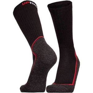 2-Pack UphillSport Suomu Wandelsokken Met 4 Lagen 8634-199 - Zwart/Rood - Unisex - Maat 35-38