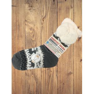 wintersok met fleece voering en anti-slip