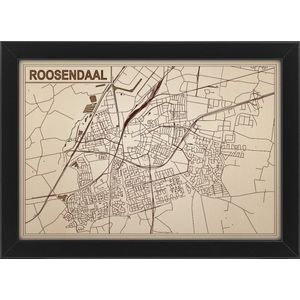 Decoratief Beeld - Houten Van Roosendaal - Hout - Bekroned - Bruin - 21 X 30 Cm