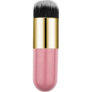 Poederkwast | Foundation Kwast | Powder Brush | Make-up Kwast | Roze Met Goud
