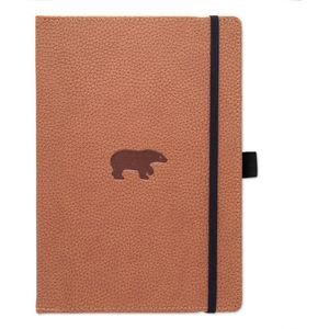 Dingbats A4+ Wildlife Brown Bear Notebook - Dotted