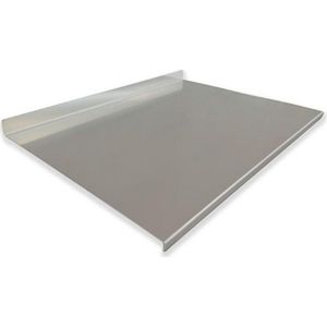 INOXLM Roestvrijstalen Snijplank - Werkblad - Aanrechtblad - Werkblad Keuken - Aanrechtbladen Keuken - Snijplank Titanium - Snijplank - Metalen Snijplank - Roestvrijstalen Snijplank - Duurzame Snijplank - Vaatwasserbestendig - 50 x 50 cm